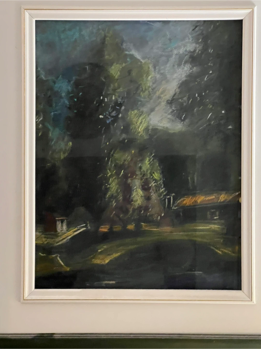 Painting with green frame - photo 4