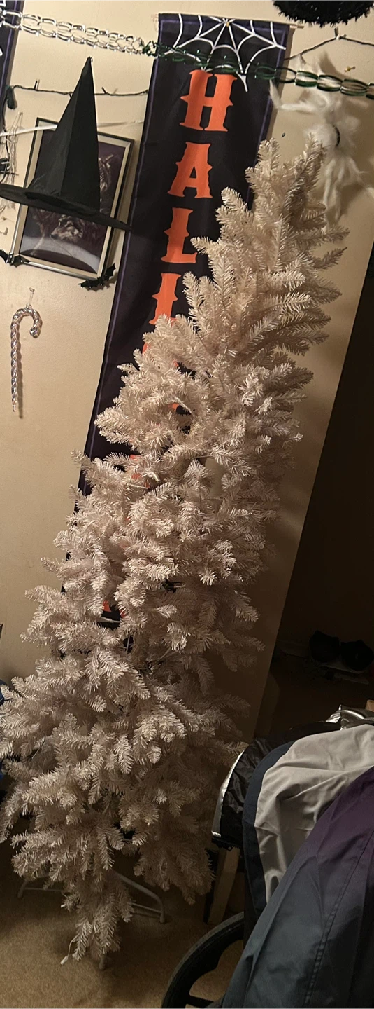 White Artificial Christmas Tree