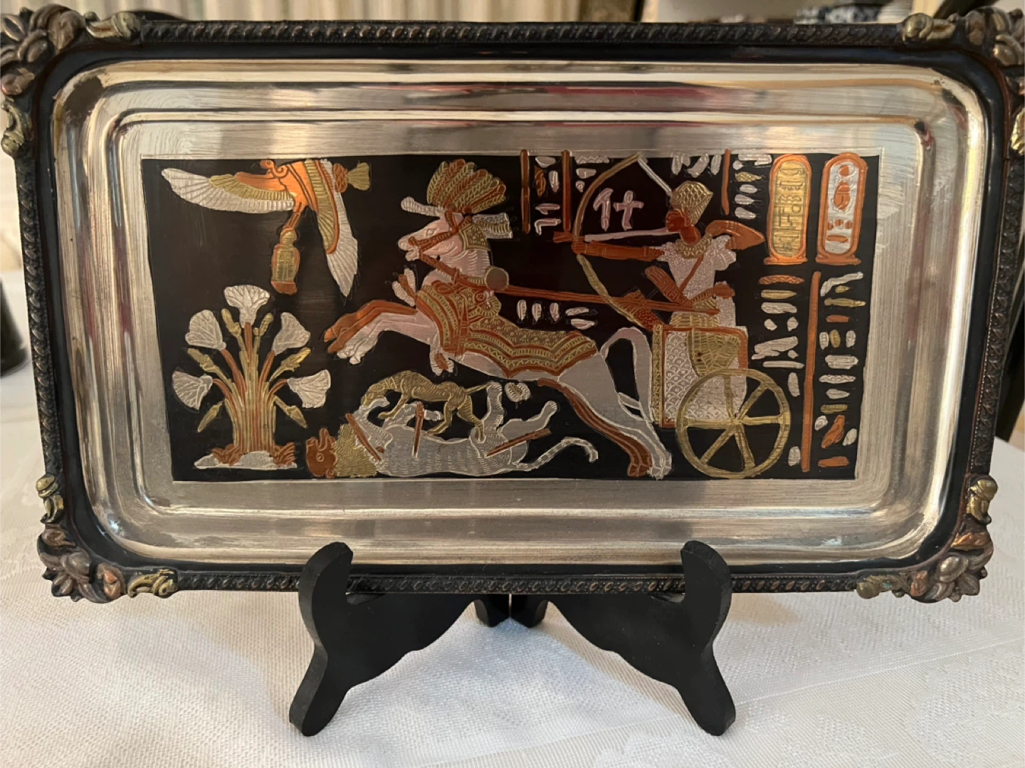 Vintage Egyptian Revival Tray