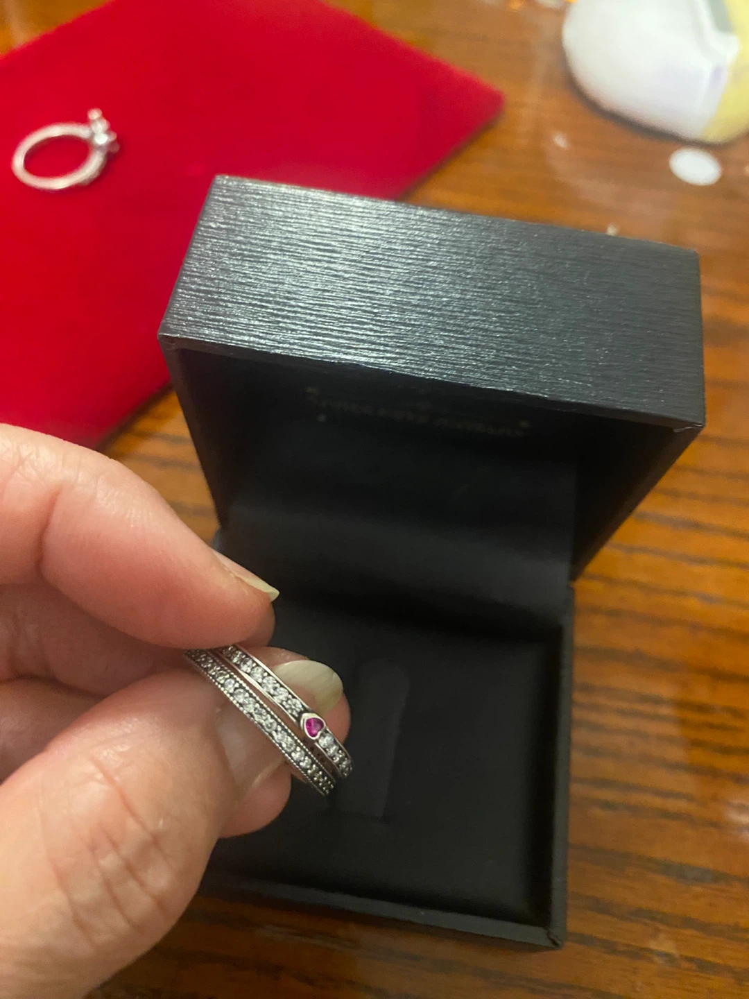 Pandora Silver Ring Size 7 for both - photo 3