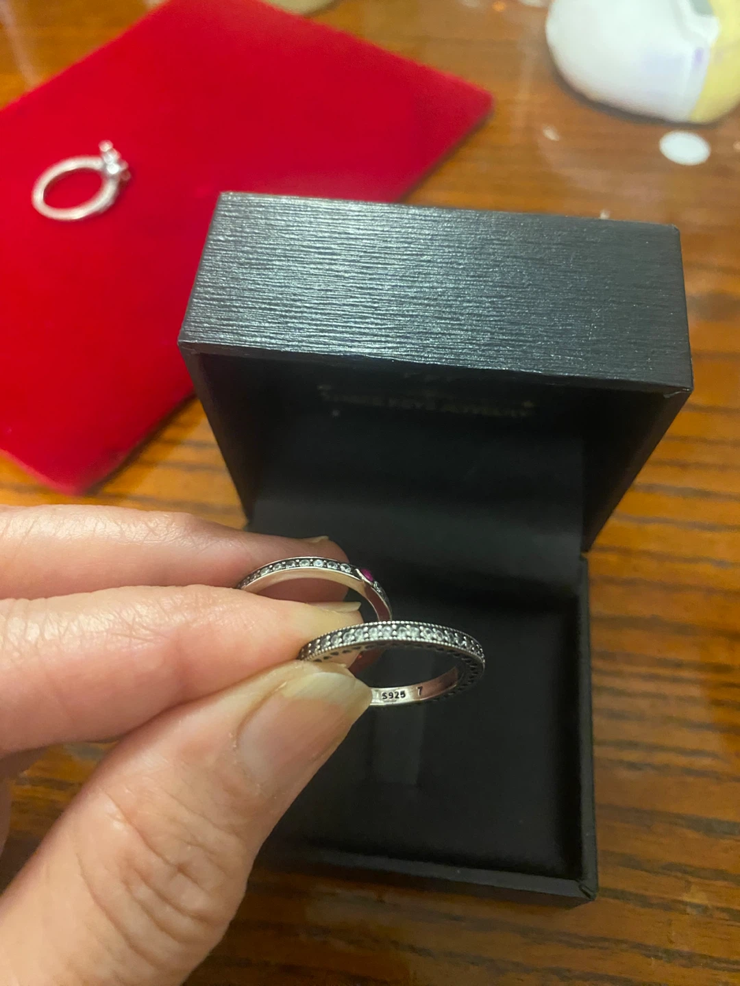 Pandora Silver Ring Size 7 for both - photo 4