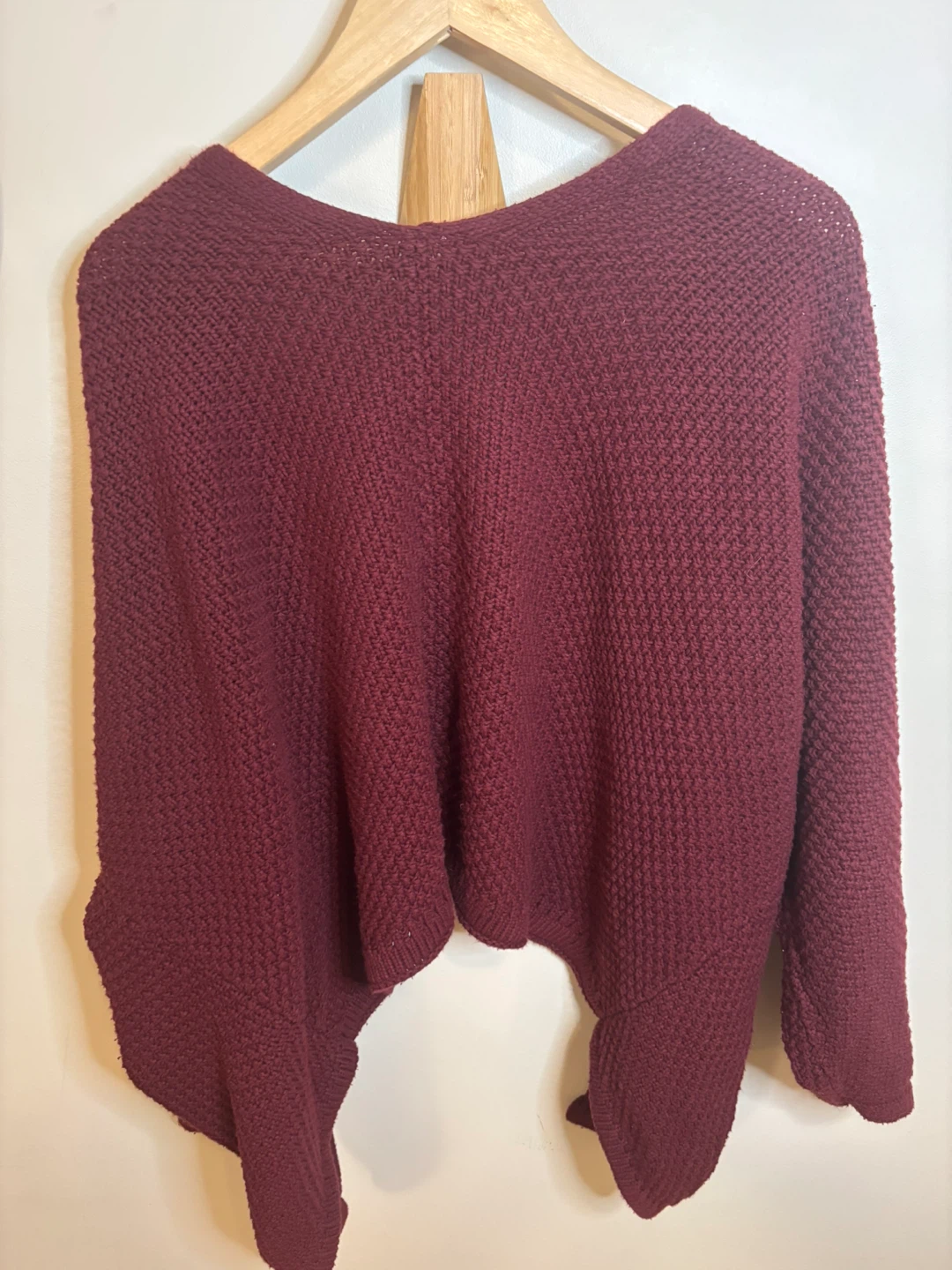 Burgundy Knit Cardigan - Size M - photo 5