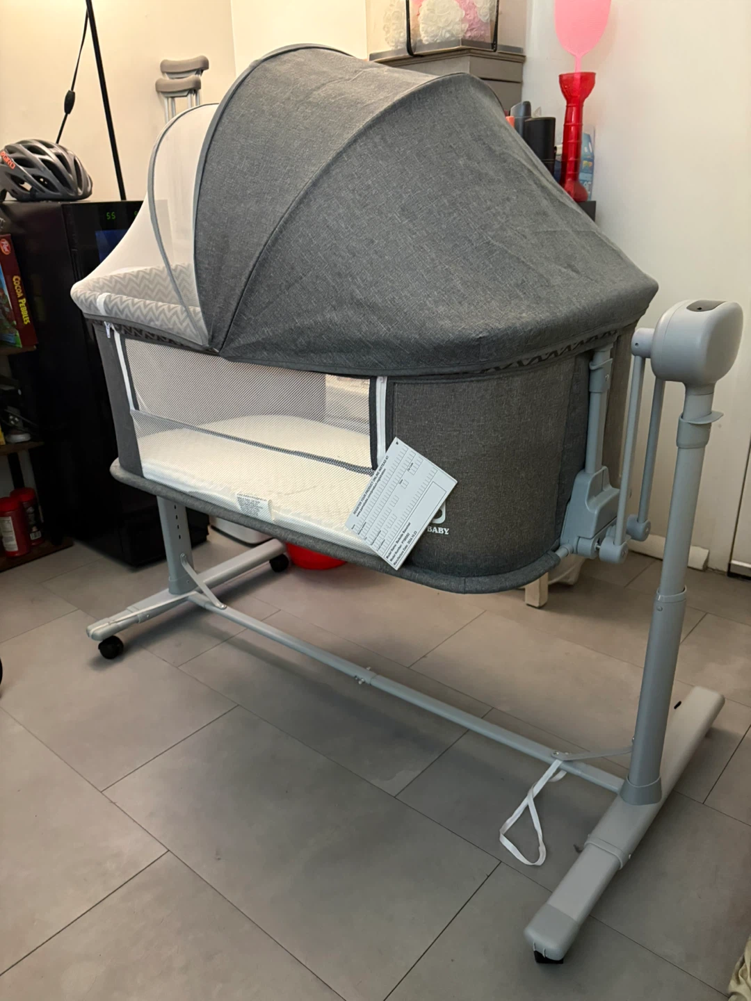 BABY Bassinet Bedside Sleeper - Gray - photo 3