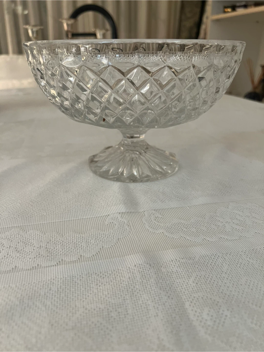 Crystal Pedestal Bowl