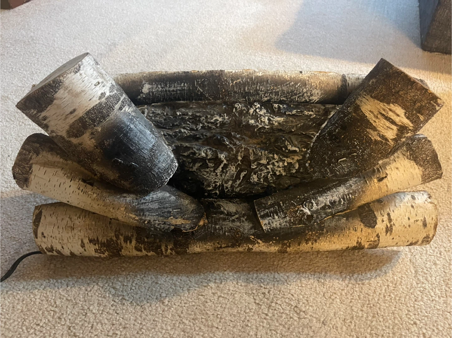 Vintage Electric Fireplace Log Set - photo 2