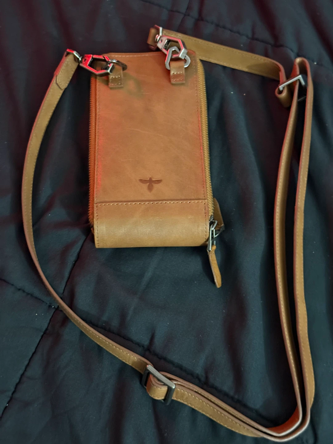 Velez Leather Crossbody Phone Bag - photo 2