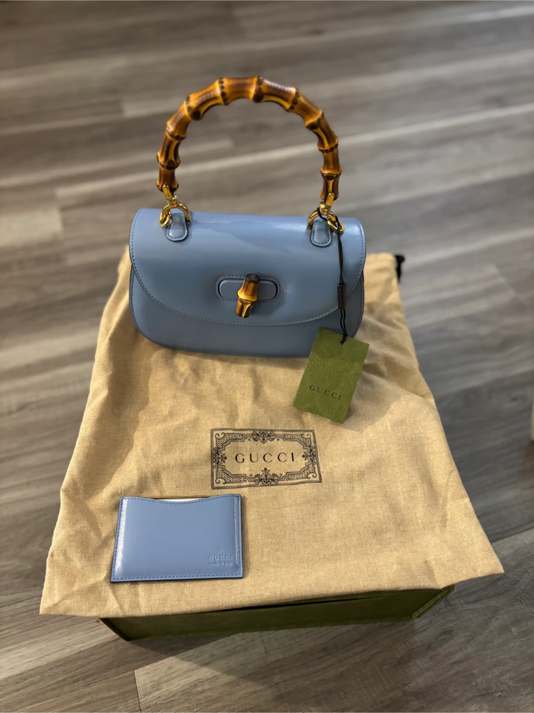 Gucci Bamboo 1947 Mini Bag - Light Blue