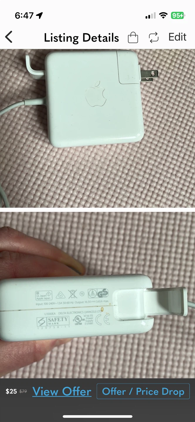 Apple 60W MagSafe 2 Power Adapter - photo 3