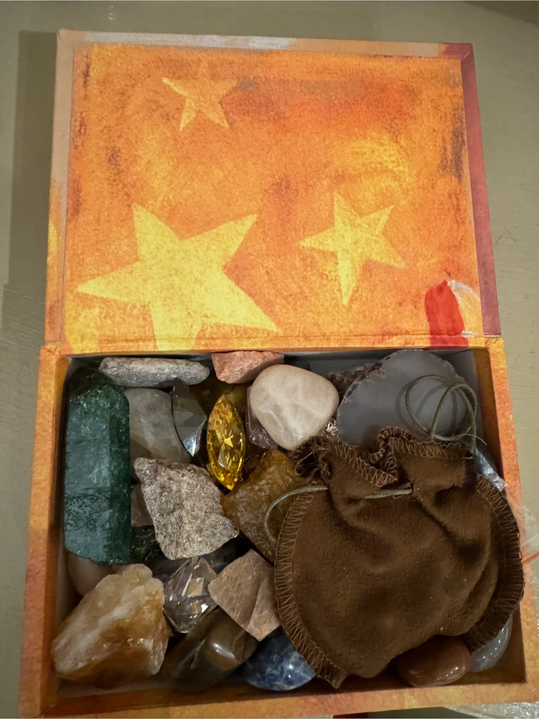 Hearts & Stars Crystal Collection Box