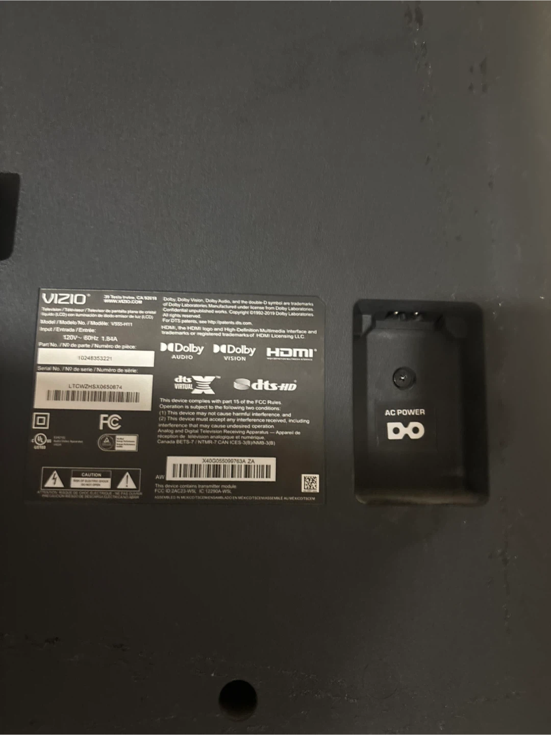 Vizio V555-H11 55" Class Smart TV - photo 4