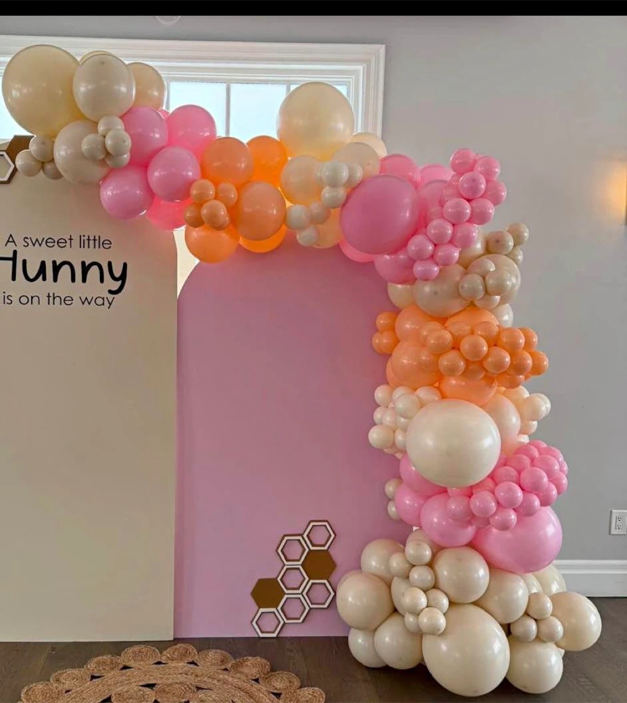 Used balloon garland