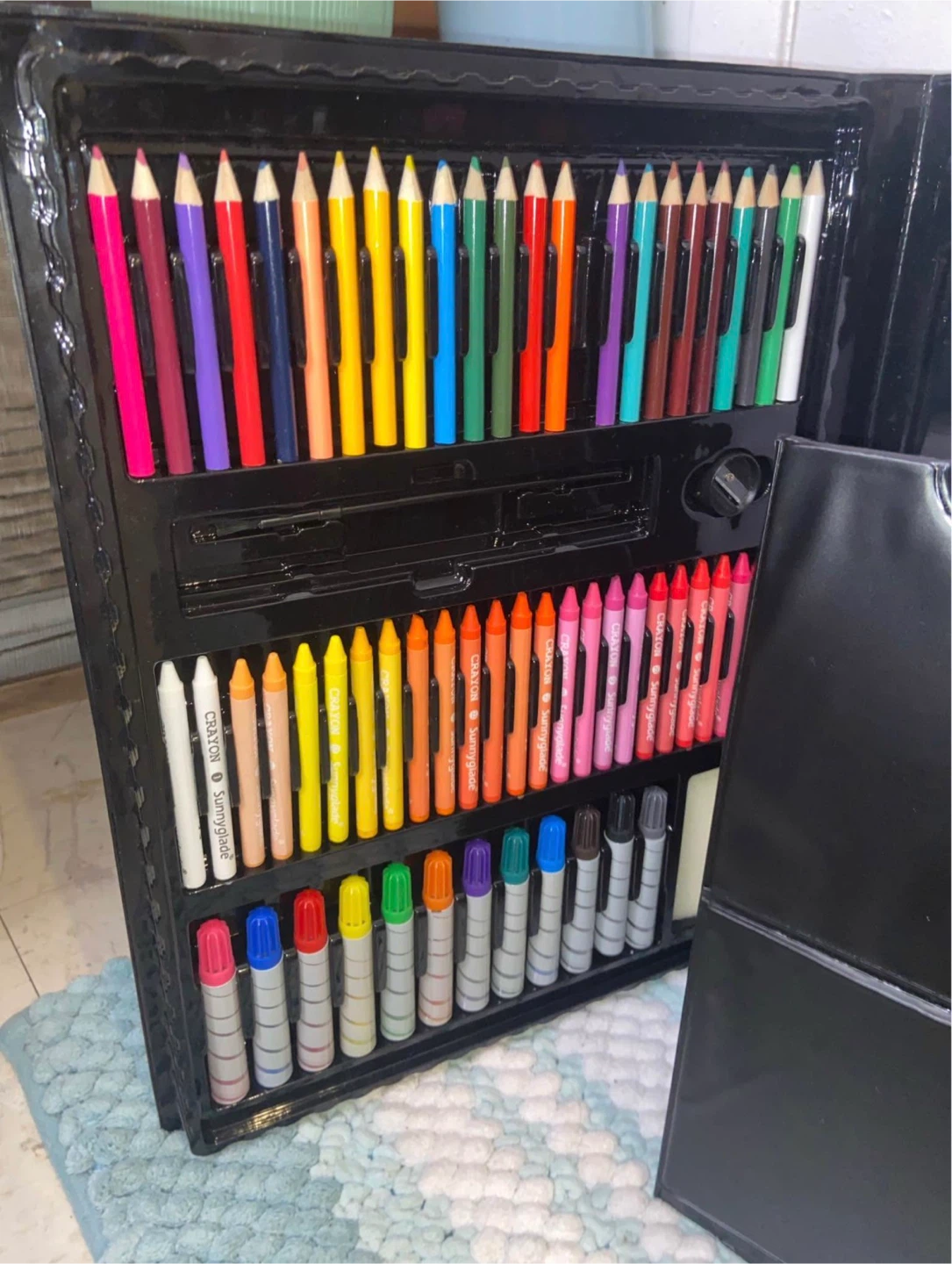 Sunnyglade 185 Pieces Double Sided Trifold Easel Art Set 🥕 - photo 3