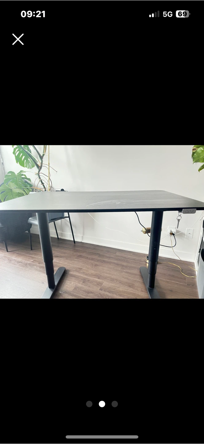 Ikea electric desk /Black Standing Desk - photo 2