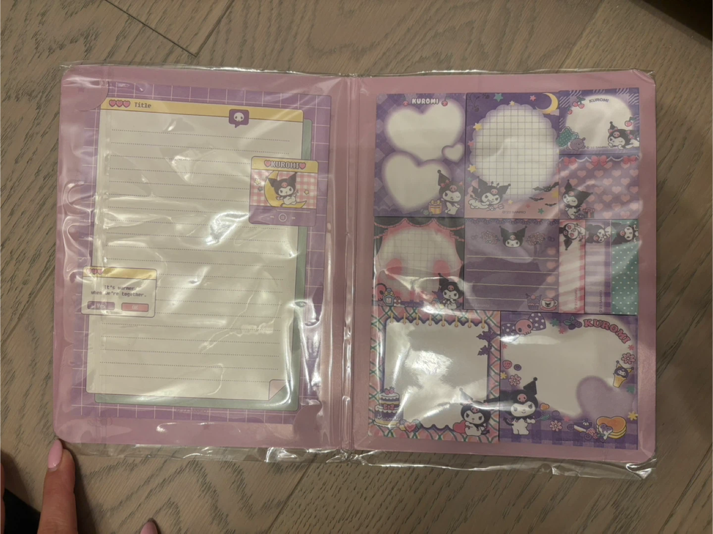 New Kuromi Sticky Memo Book