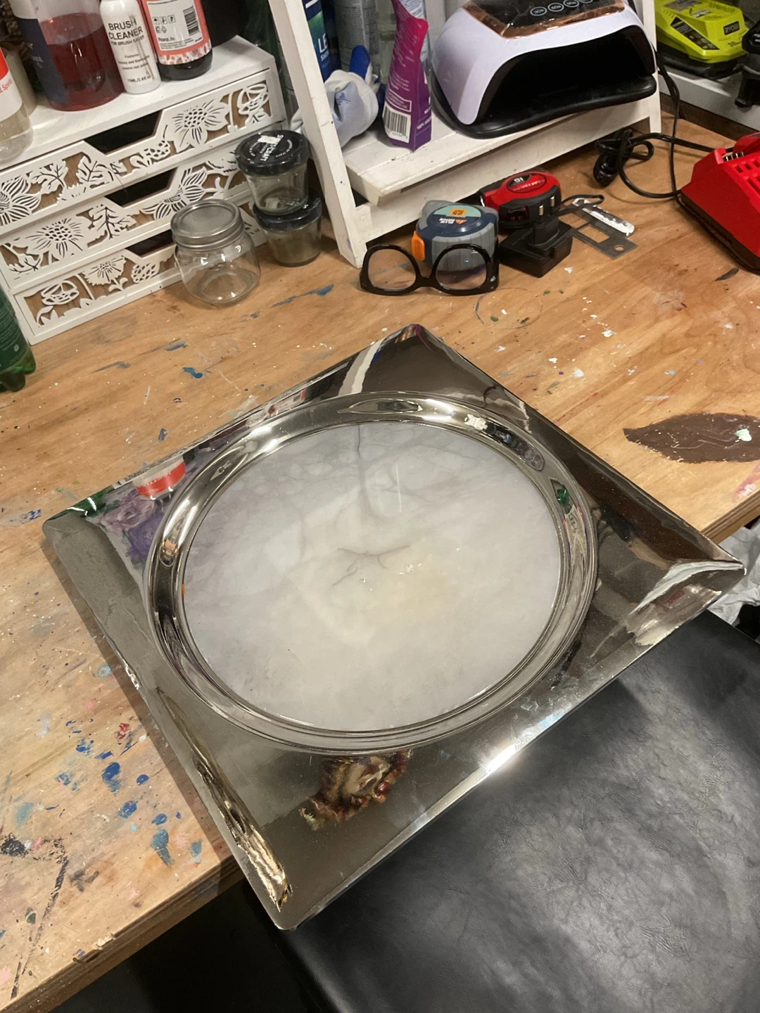 Genuine Alabaster Hand Carved Tray Made in Italy - photo 2