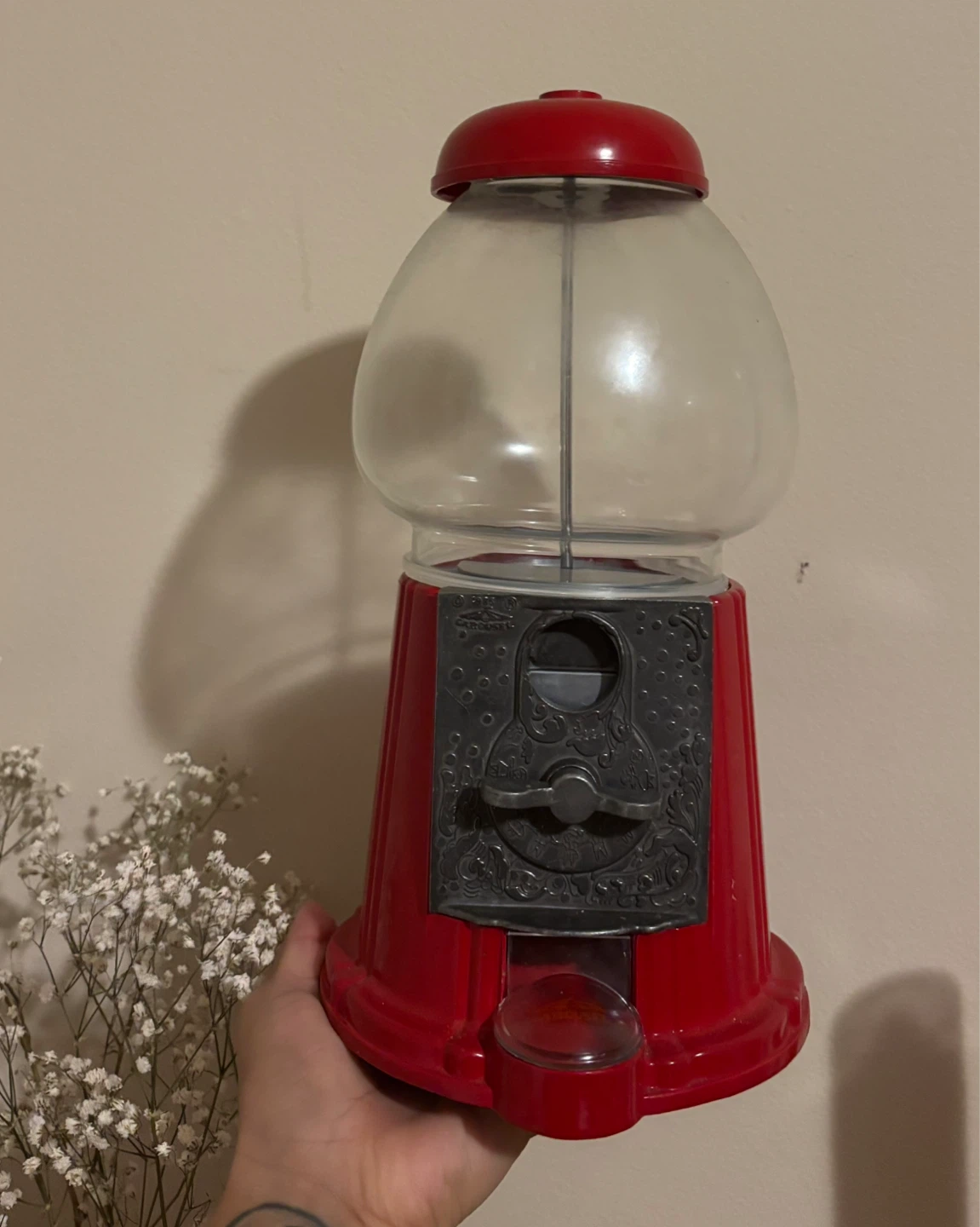 Red Carousel Gumball Machine