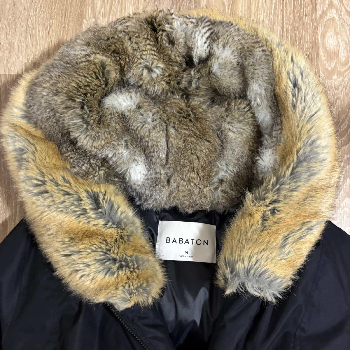 Babaton Black Winter Coat Size M - photo 3