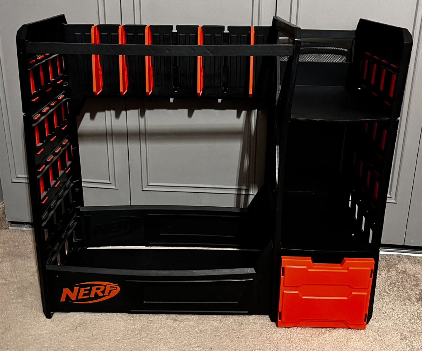 Nerf Toy Storage Rack & Blaster Guns Bundle - photo 5
