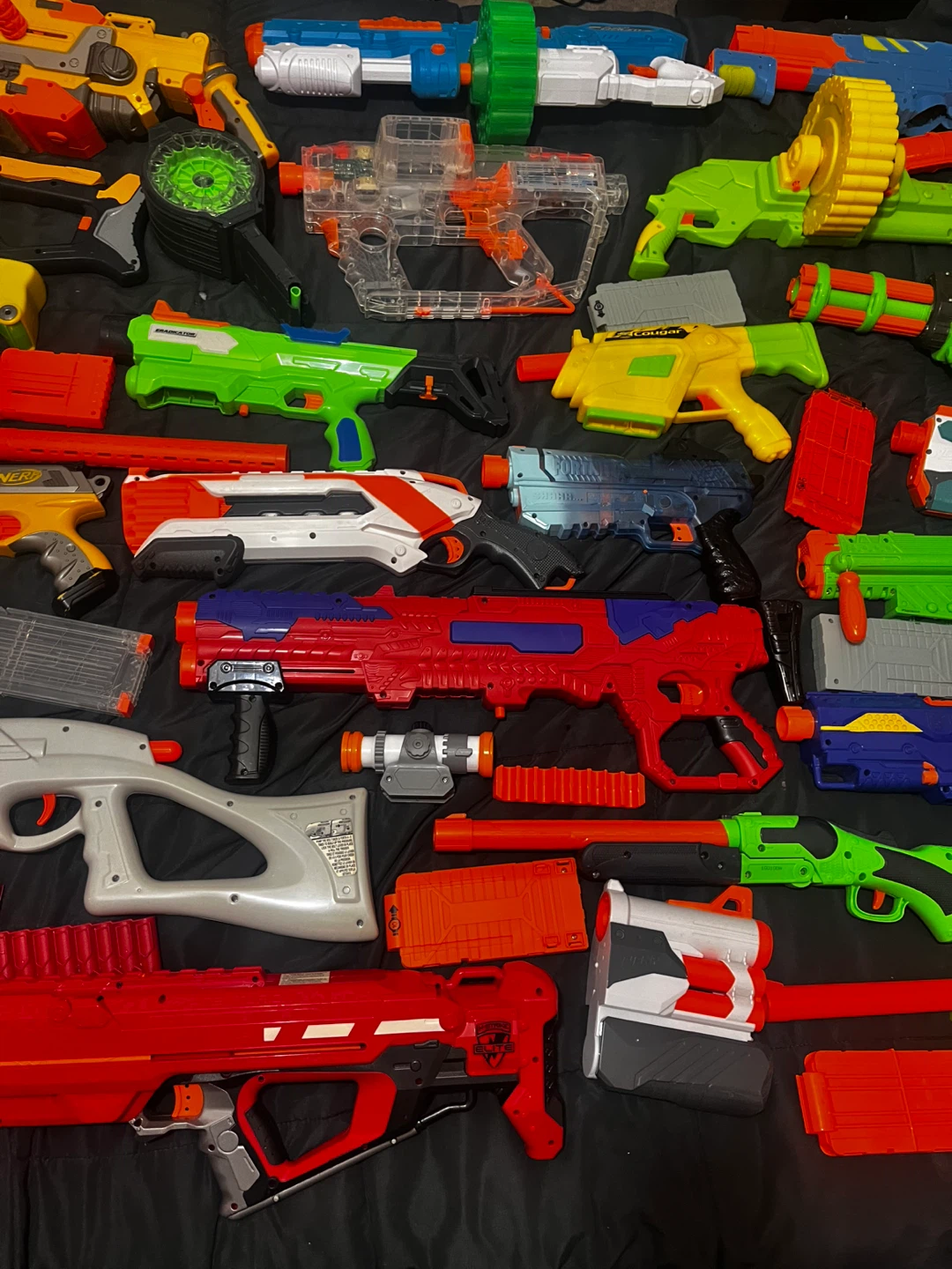 Nerf Toy Storage Rack & Blaster Guns Bundle - photo 3