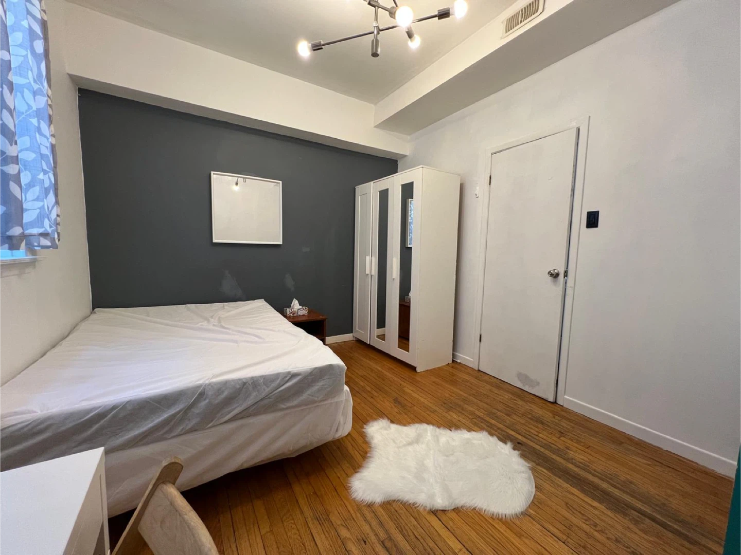 Full size bed frame and mattress