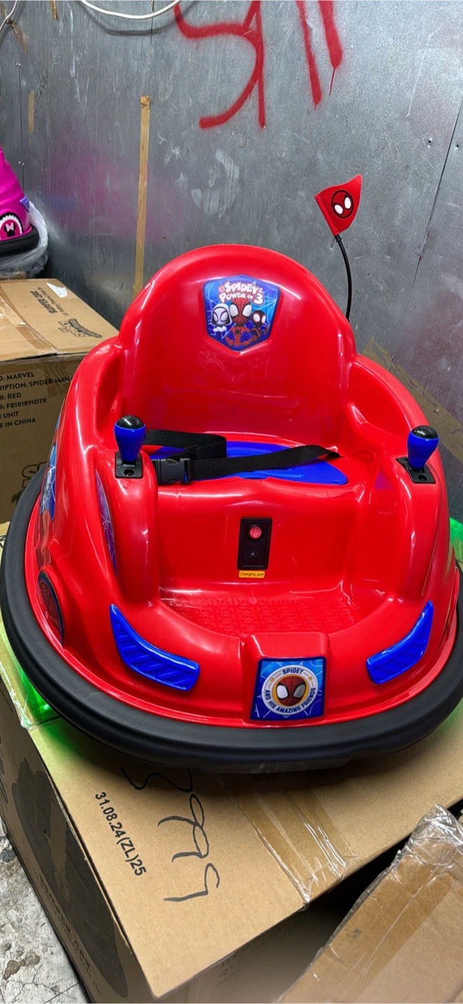 Spiderman 6V Bumper Car - Kids Ride-On Toy