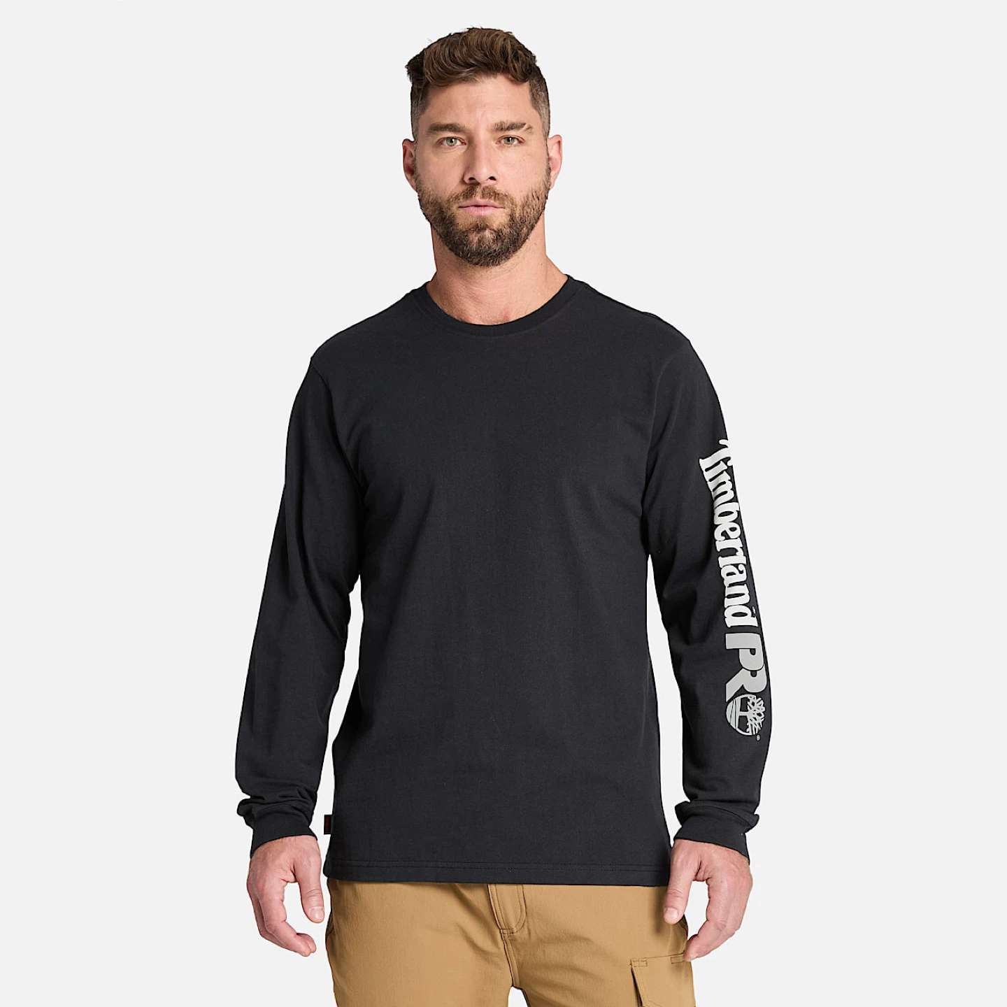 Men’s Timberland PRO Long Sleeve T-Shirt - Black/Large