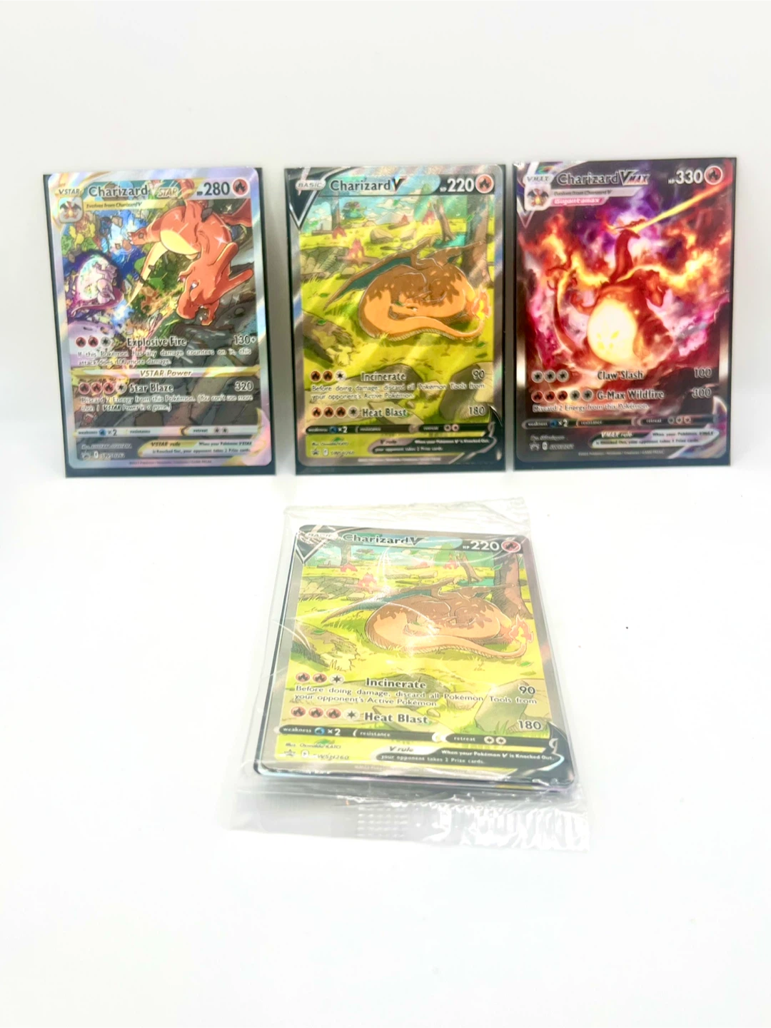 3 x Charizard V Pokemon Promo Cards - SEALED
