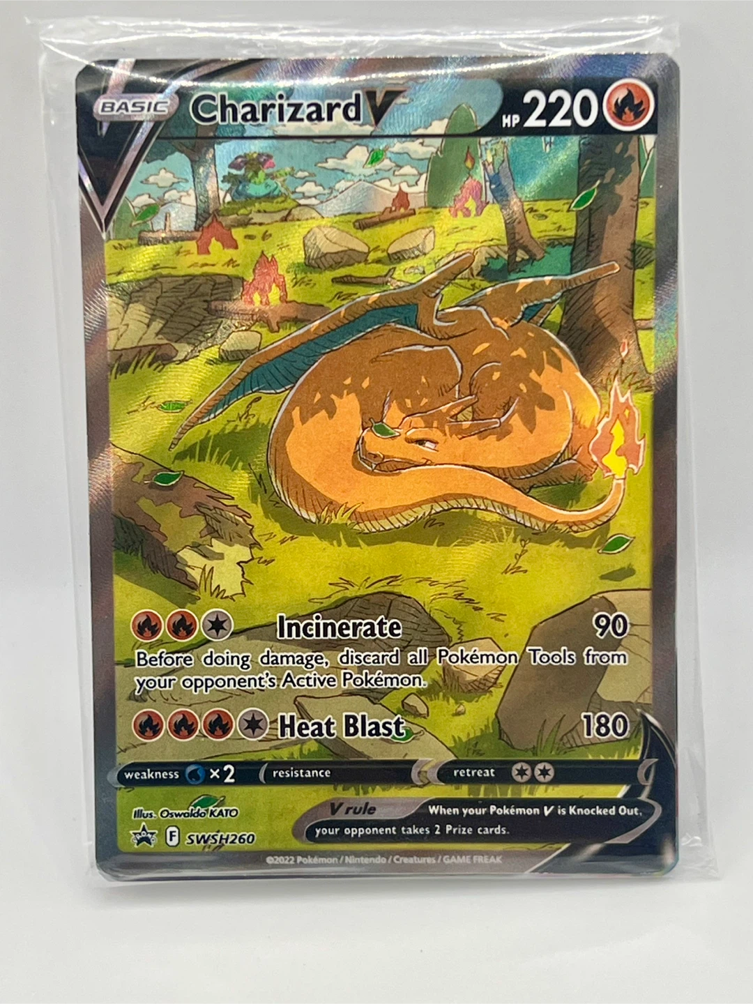 3 x Charizard V Pokemon Promo Cards - SEALED - photo 3