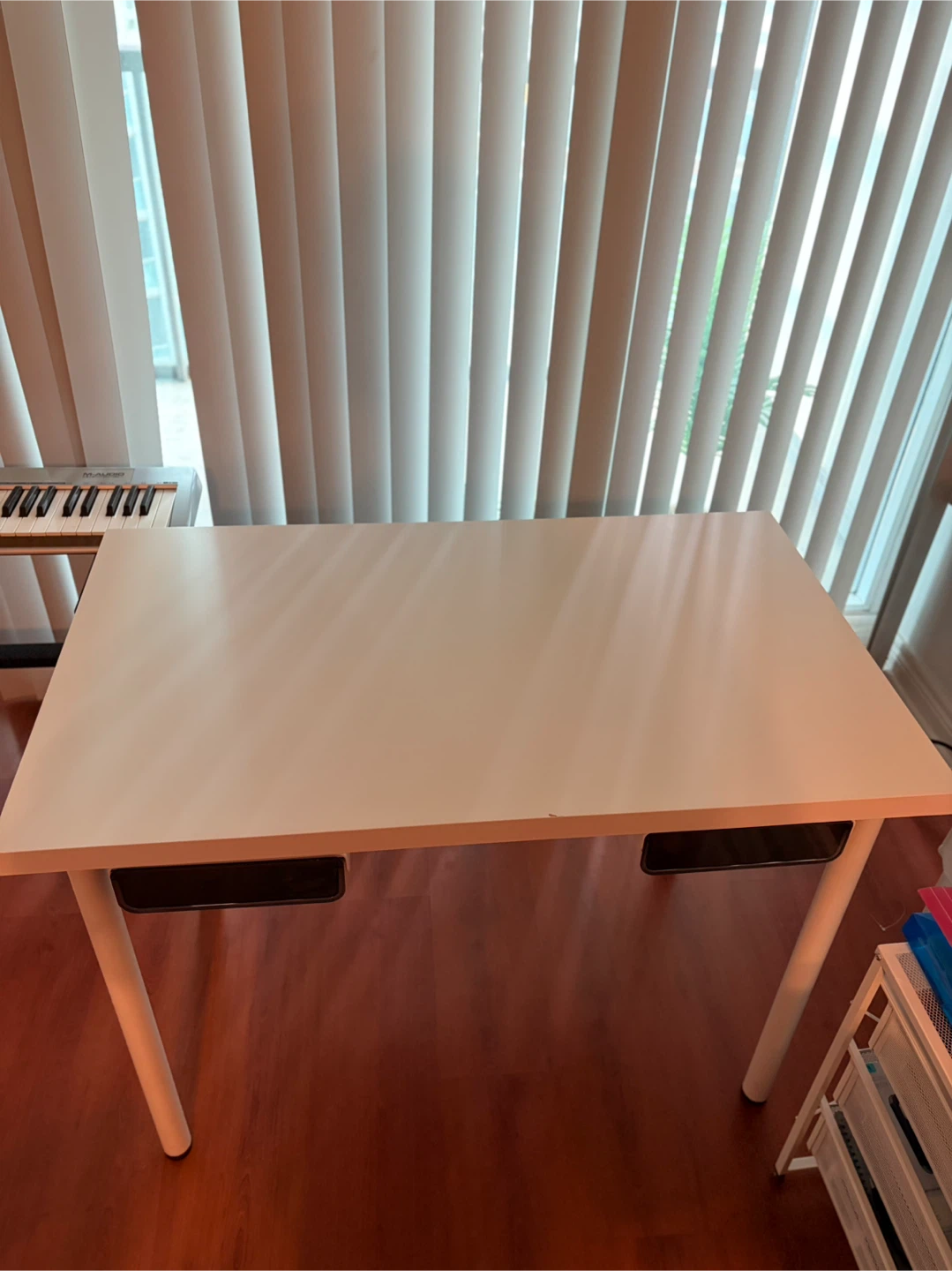 IKEA White Desk with Drawers - photo 2