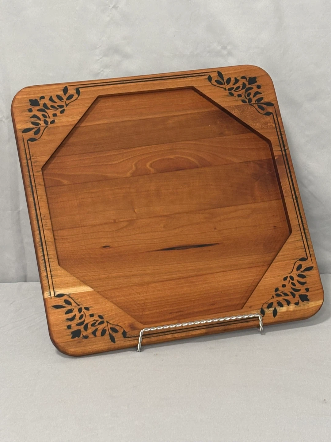 Cherry wooden serving trays.