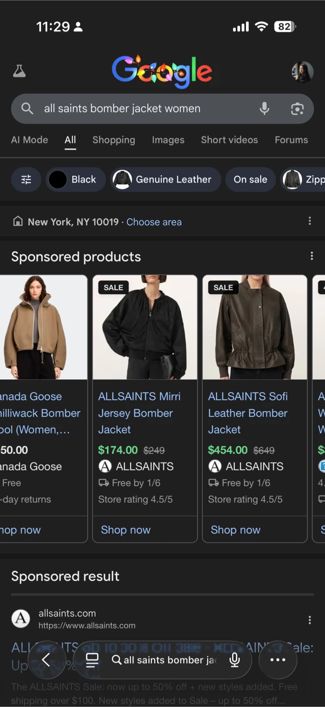 Allsaints Bomber Jacket - Women's Size Small - photo 3