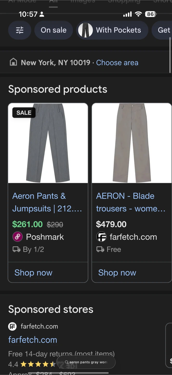 AERON Gray Pants - photo 4