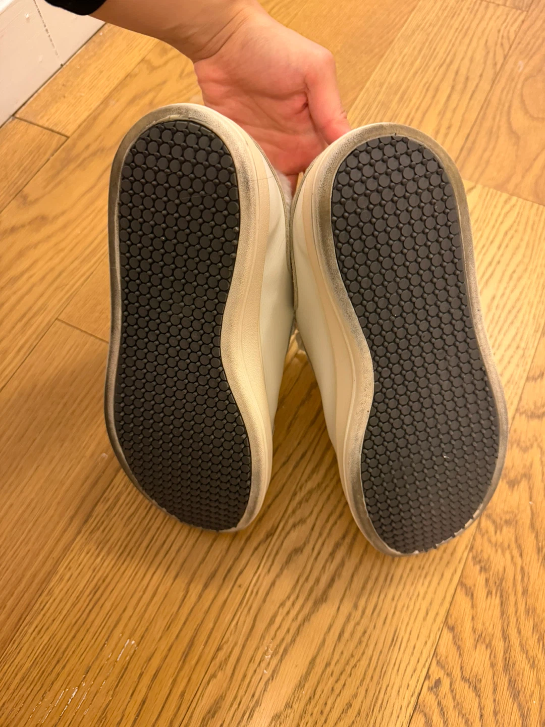 White Sneakers with Fur Lining - photo 3