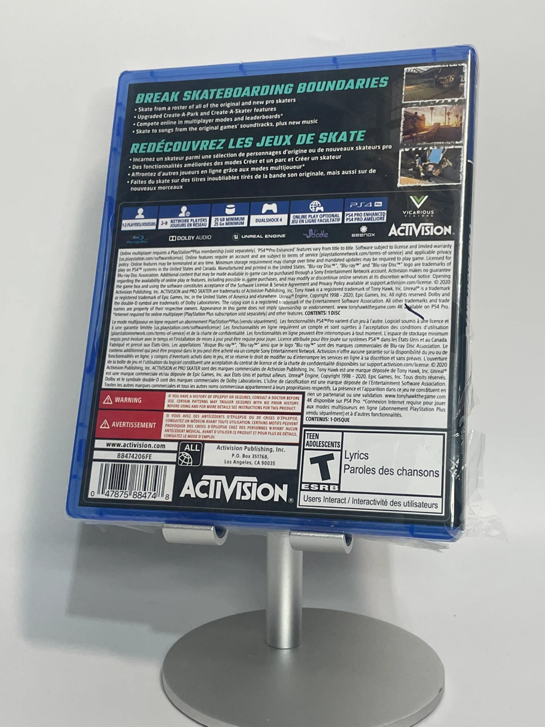 Tony Hawk's Pro Skater 1+2 PS4 Game - New! - photo 2