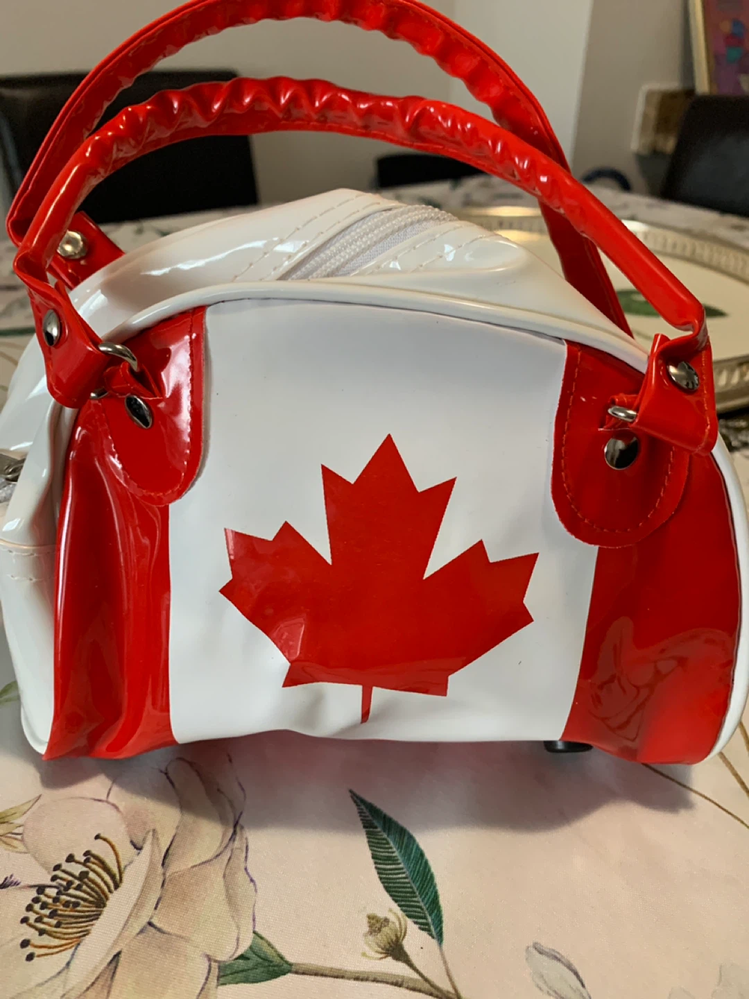 Canadian Flag Barrel Bag