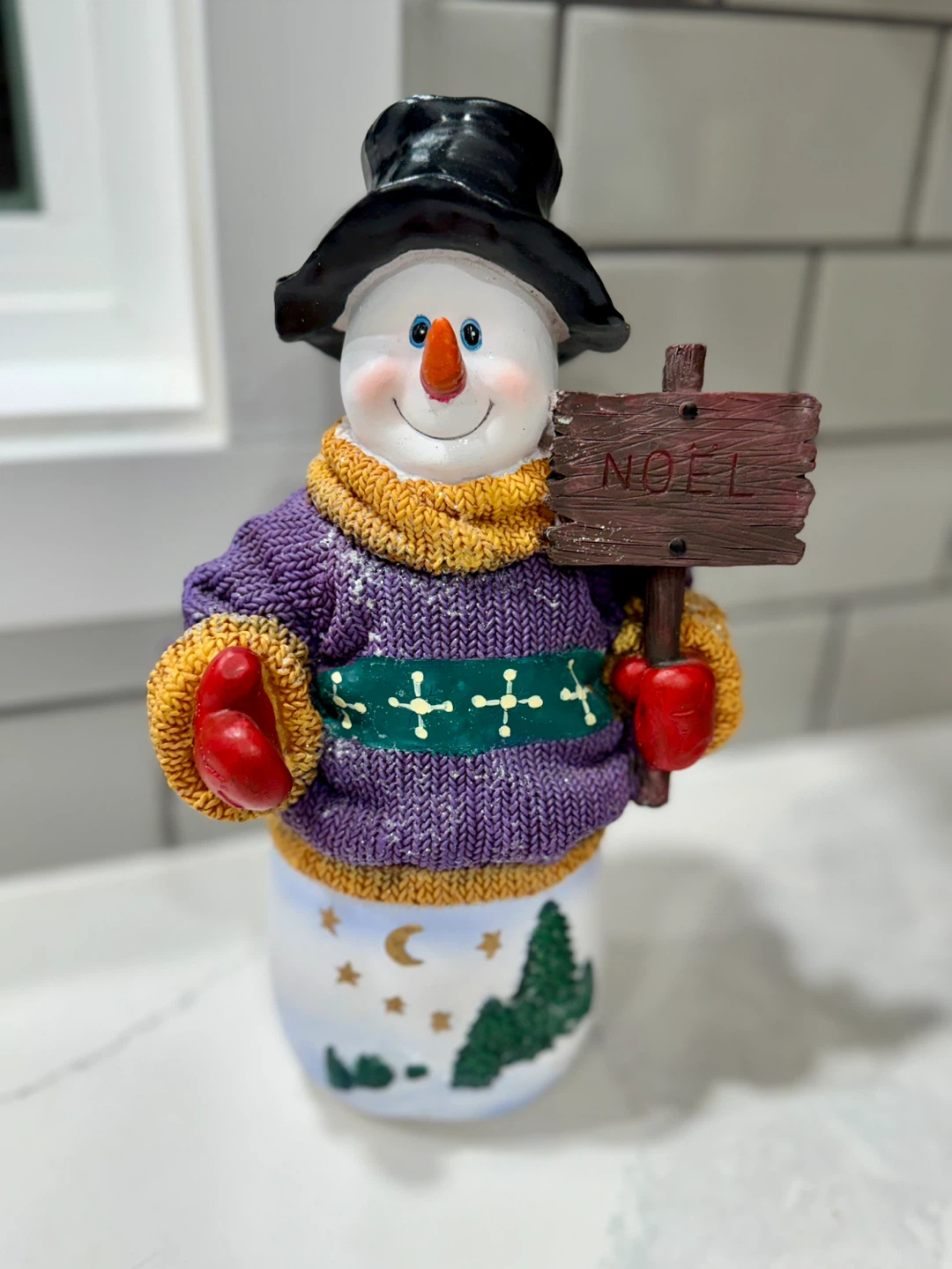 Snowman 'NOEL' Christmas Decoration