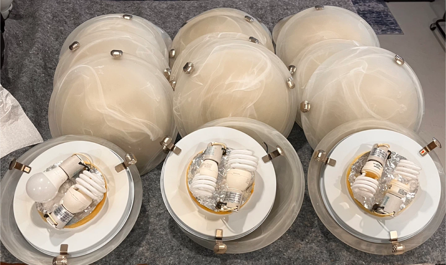 Flush Mount Ceiling Lights - Set of 15 - photo 3
