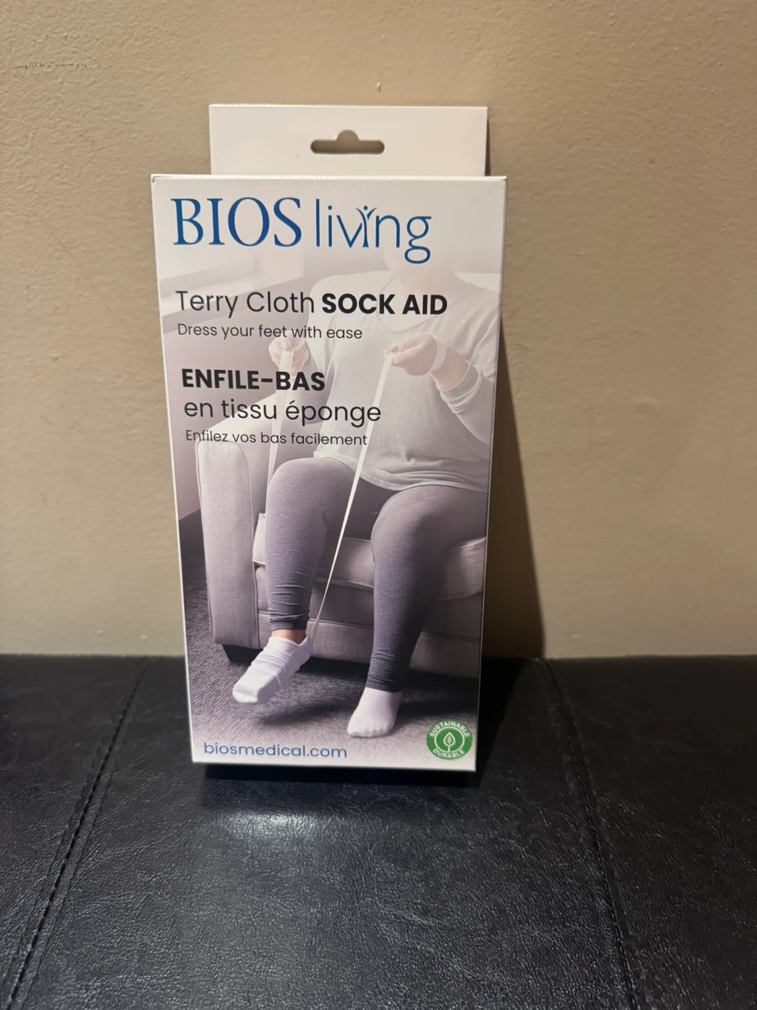 BIOS Living Terry Cloth Sock Aid