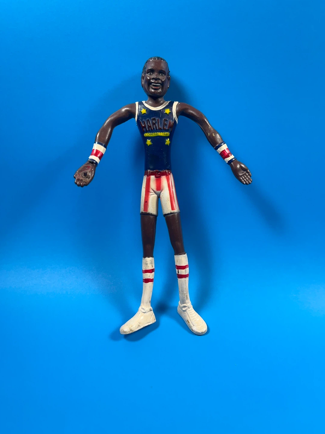 Vintage Harlem Globetrotters Bendy Toy Figure