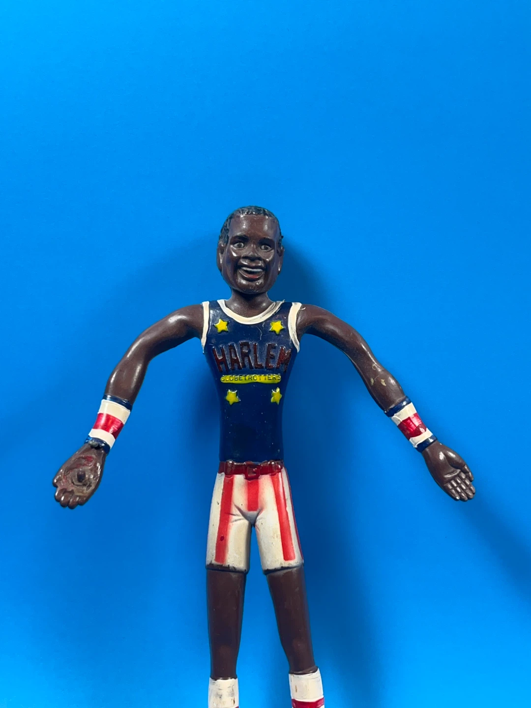 Vintage Harlem Globetrotters Bendy Toy Figure - photo 3