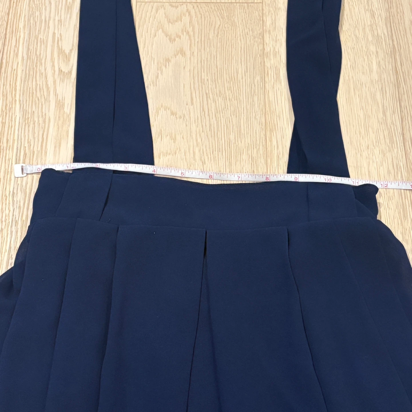 Navy chiffon overall skirt - XS - photo 5
