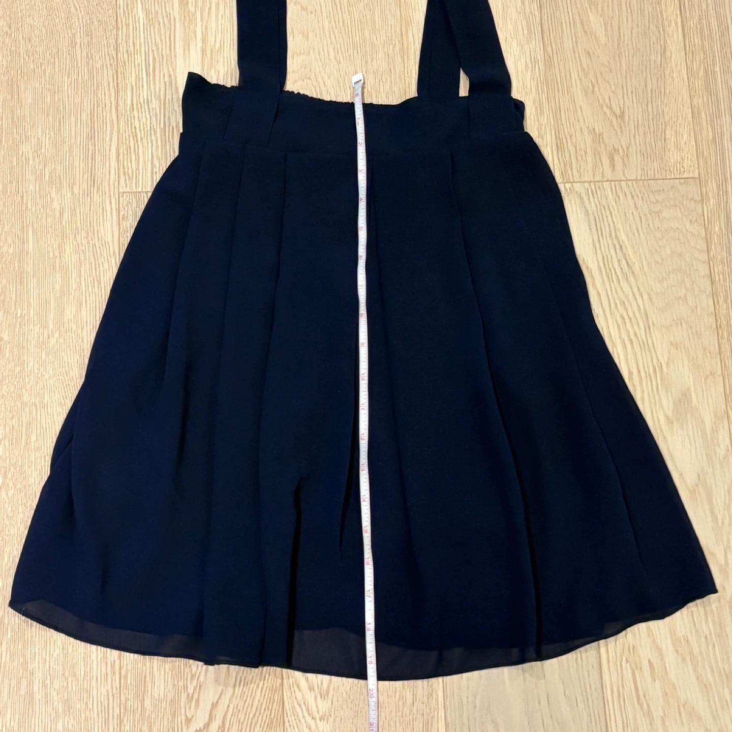 Navy chiffon overall skirt - XS - photo 4