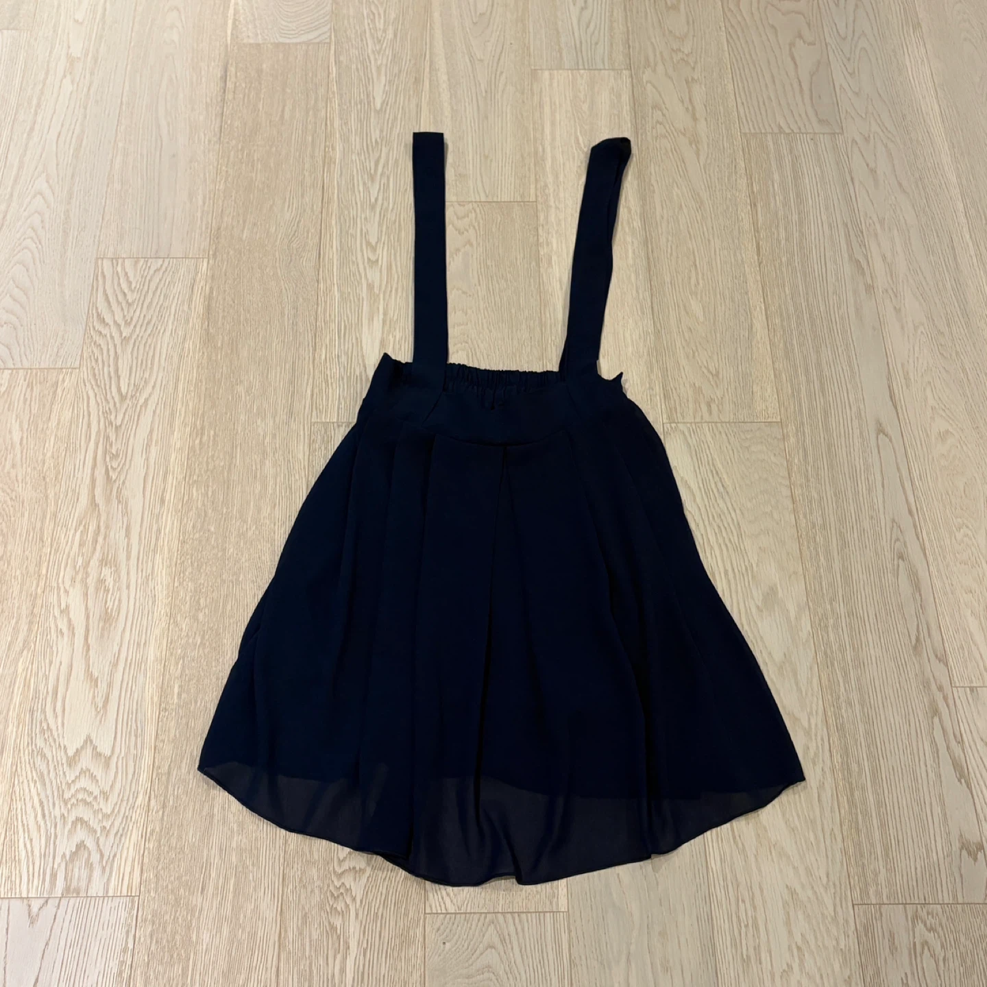 Navy chiffon overall skirt - XS - photo 2