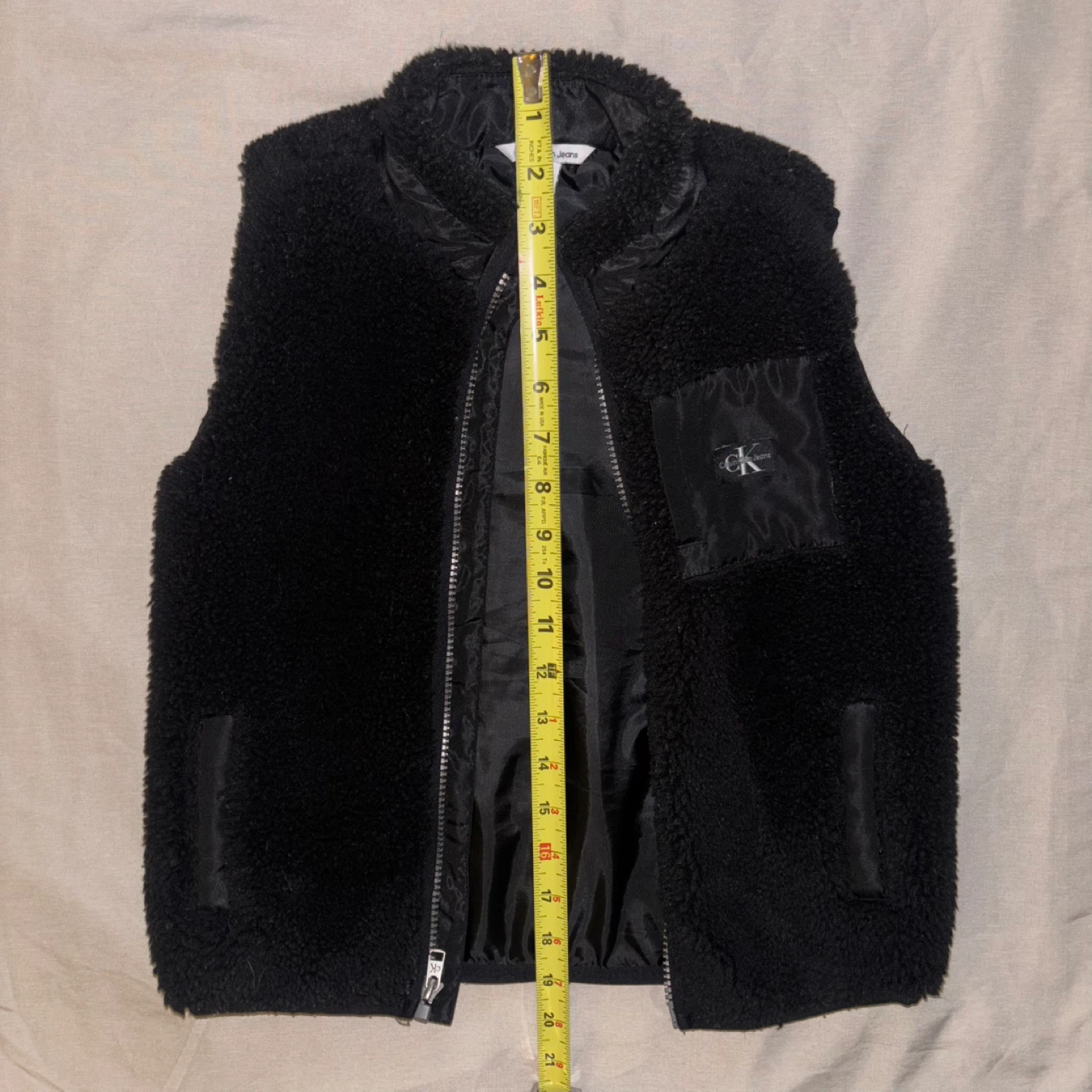 Calvin Klein Jeans Black Fleece Vest 4T - photo 4