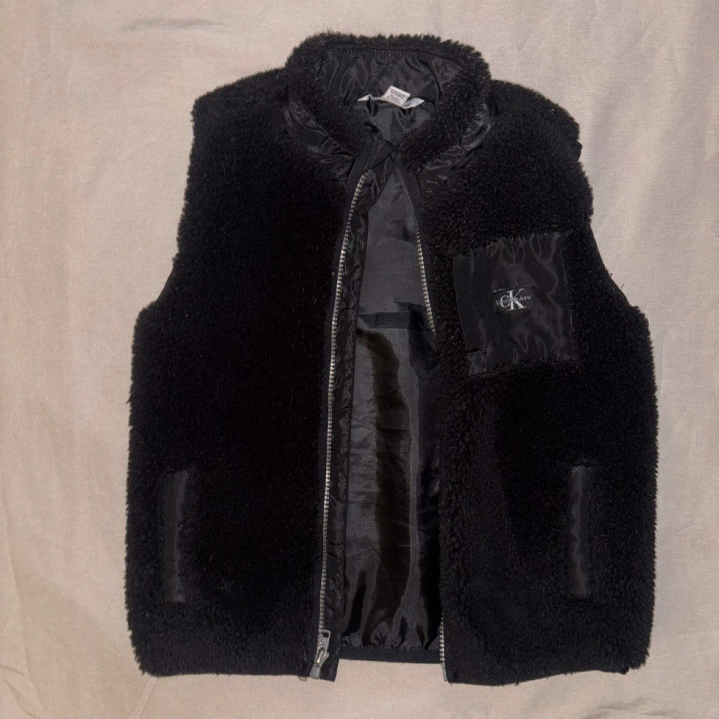Calvin Klein Jeans Black Fleece Vest 4T
