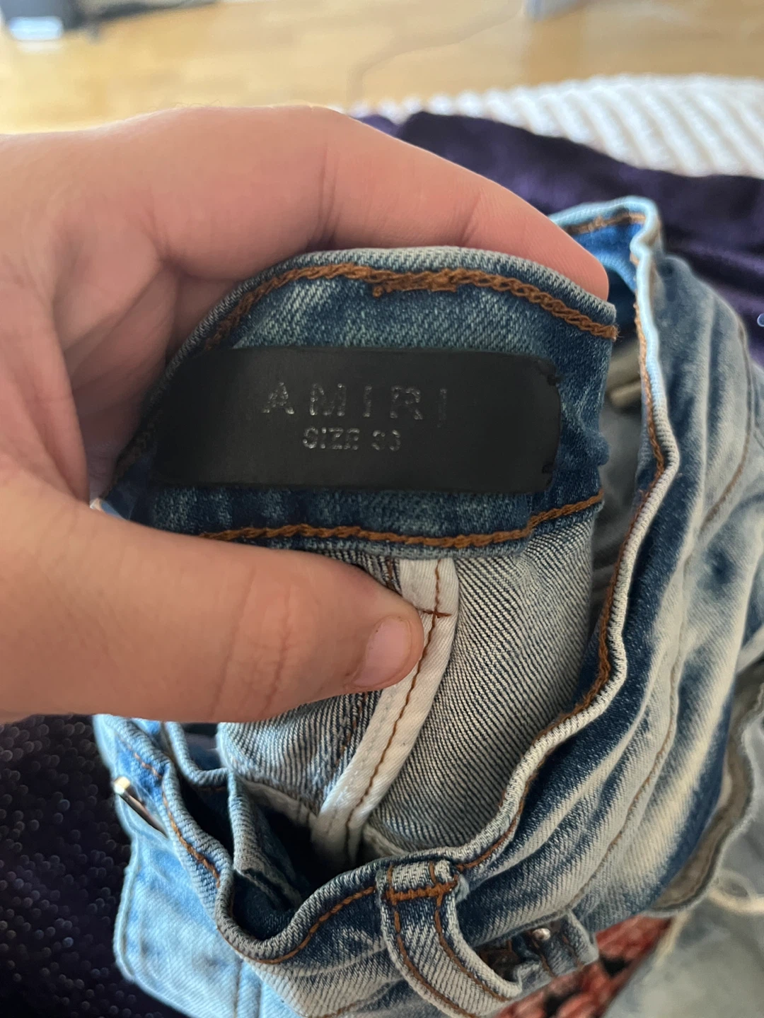 AMIRI Distressed Denim Jeans, Size 36 - photo 2