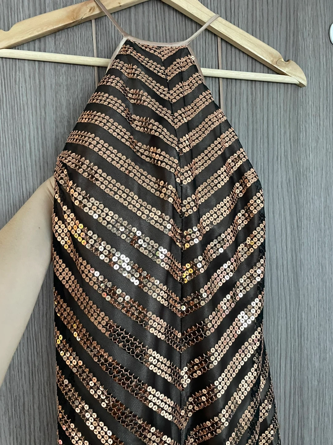 Sequin Halter Maxi Dress - photo 2