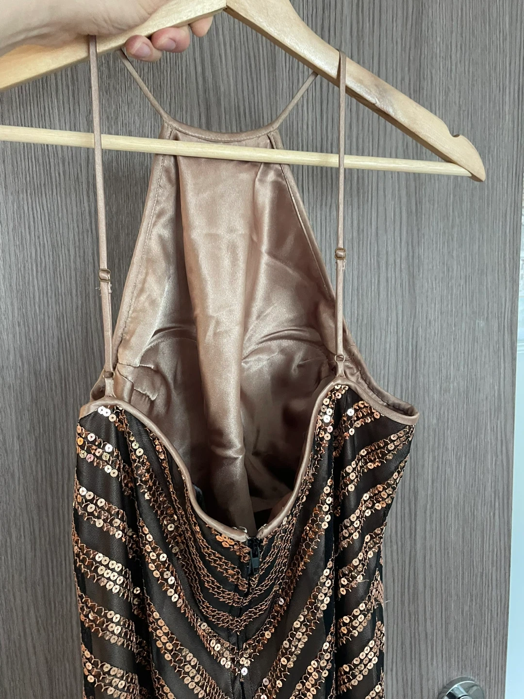 Sequin Halter Maxi Dress - photo 4