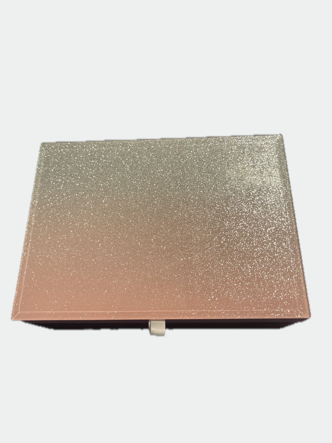 Empty Pink & Gold Glitter Box