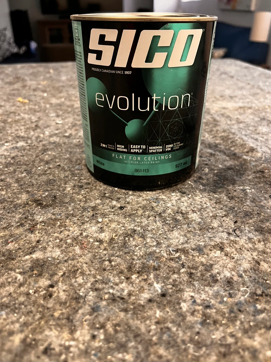 Sico Evolution Flat White Ceiling Paint 927ml